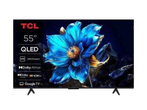 Telewizor TCL 55T69C QLED 55" 4K Ultra HD Google TV Dolby Atmos DVB-T2 Metaliczny