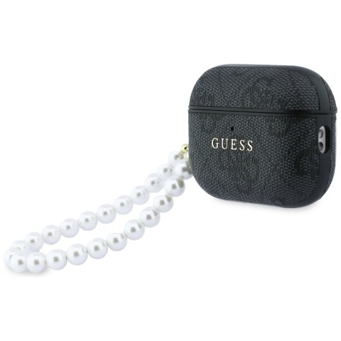 Etui Guess 4G Pearl Strap do AirPods Pro 3 czarny