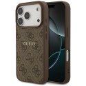 Etui Guess 4G Ring Classic Logo MagSafe do iPhone 17 Pro brązowy