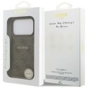 Etui Guess 4G Ring Classic Logo MagSafe do iPhone 17 Pro brązowy