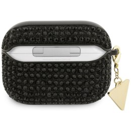 Etui Guess Rhinestone Triangle Charm do AirPods Pro 3 czarny
