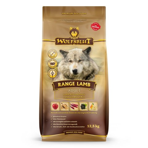 WOLFSBLUT Range Lamb Adult lamb with rice 12,5kg