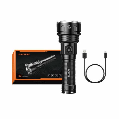 Latarka Superfire R3 P90, 2000 lm, USB, 36 W, 5 trybów, 350 m
