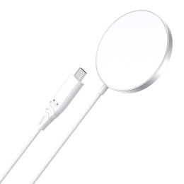 Magnetyczna ładowarka indukcyjna Choetech T518 15W (biała)