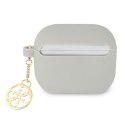 Guess GUA3LSC4EG AirPods 3 cover szary/grey Silicone Charm 4G Collection