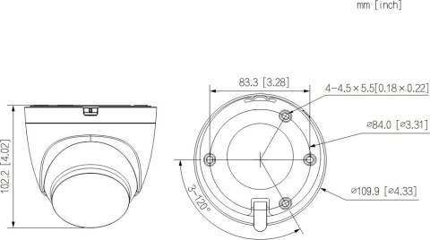 Kamera IP Dahua IPC-HDW1539DA-SW-PV-0280B