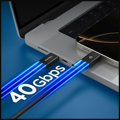 Kabel Spigen EB24012CC Essential USB-C 240W 1.2m czarny
