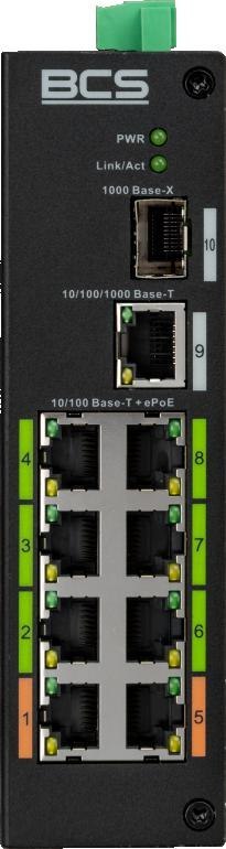 Switch PoE BCS LINE BCS-L-SP08E01G-1SFP(2)