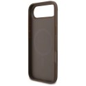 Etui Guess 4G Ring Classic Logo MagSafe do iPhone Air brązowy