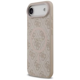 Etui Guess 4G Ring Classic Logo MagSafe do iPhone Air różowy