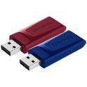 Pendrive Verbatim Slider 32GB 2szt czerwony/granatowy 49327