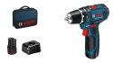 Bosch Akku-Bohrschrauber 12 V Li-Ion 1300 RPM Czarny, Niebieski, Czerwony