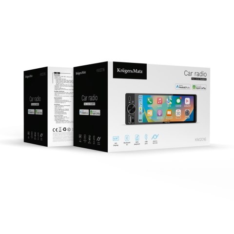 Radio samochodowe Kruger&Matz KM2016 CarPlay/AndroidAuto