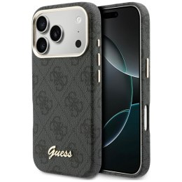 Etui Guess 4G Script MagSafe do iPhone 17 Pro czarny