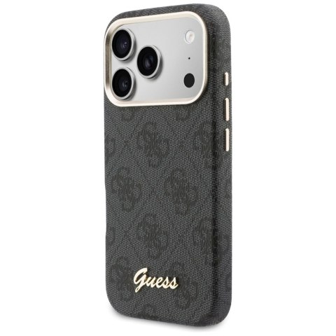 Etui Guess 4G Script MagSafe do iPhone 17 Pro czarny