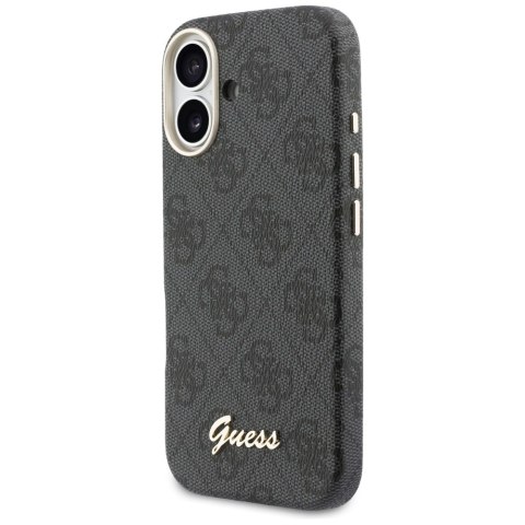 Etui Guess 4G Script MagSafe do iPhone 17 czarny