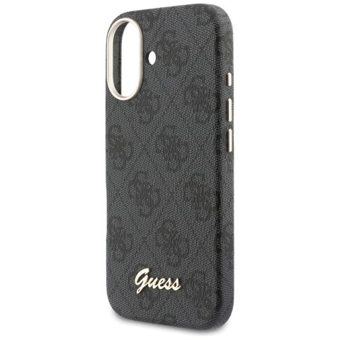 Etui Guess 4G Script MagSafe do iPhone 17 czarny