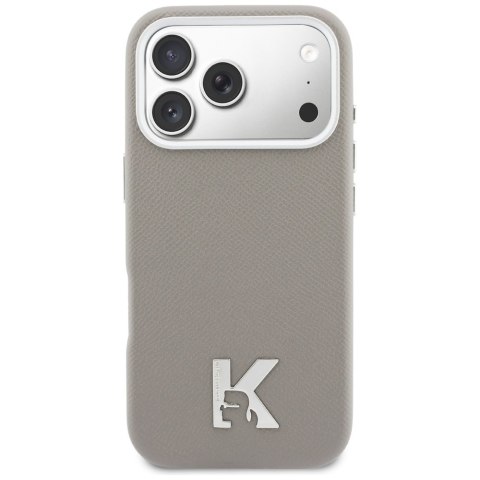 Etui Karl Lagerfeld Karl Head Logo MagSafe do iPhone 17 Pro Max szary