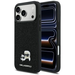 Etui Karl Lagerfeld Rhinestones Karl&Choupette Pin do iPhone 17 Pro Max czarny