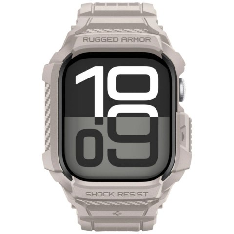 Etui Spigen Rugged Armor Pro V2 do Apple Watch 10/11 (46mm) dune beige