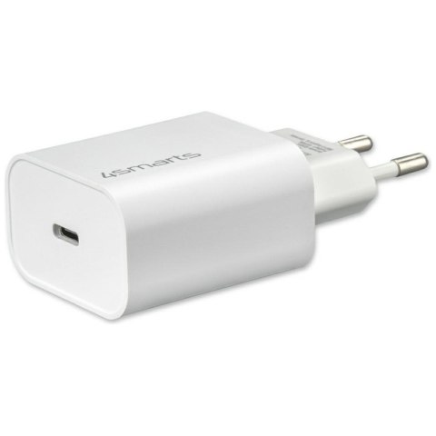 Ładowarka sieciowa 4smarts VoltPlug 20W PD USB-C z kable USB-C do Lightning biały