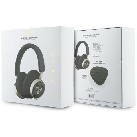 Słuchawki nauszne Guess 4G Triangle Logo Bluetooth ENC czarny