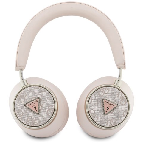 Słuchawki nauszne Guess 4G Triangle Logo Bluetooth ENC różowy