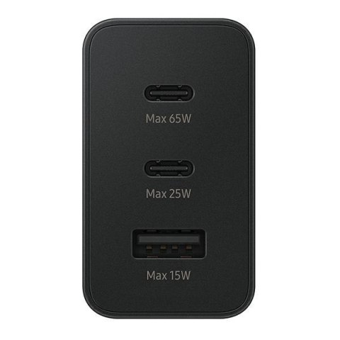 Ładowarka siec. Samsung EP-T6530NB PD 65W 3w1 2xUSB-C 1xUSB-A czarny/black