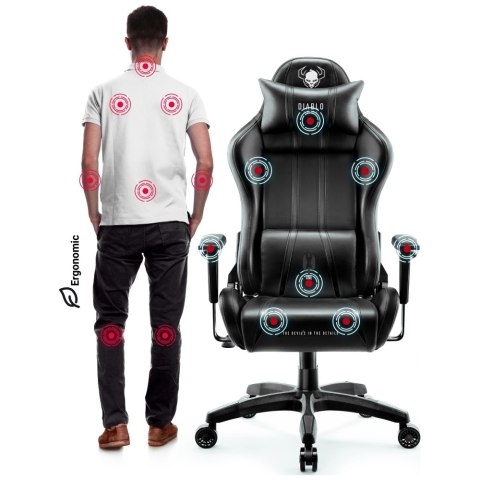 Fotel gamingowy Diablo Chairs X-One 2.0 Normal Size czarny