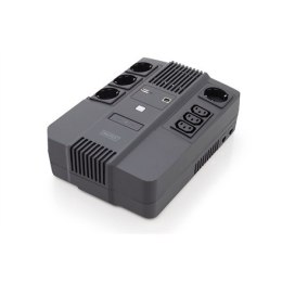 Digitus | UPS All-in-One | UPS All-in-One, 600VA/360W, LED 12V/7Ah x1, 4x CEE 7/7, 3x IEC C13, USB, RJ45 | 600 VA | 360 W | V