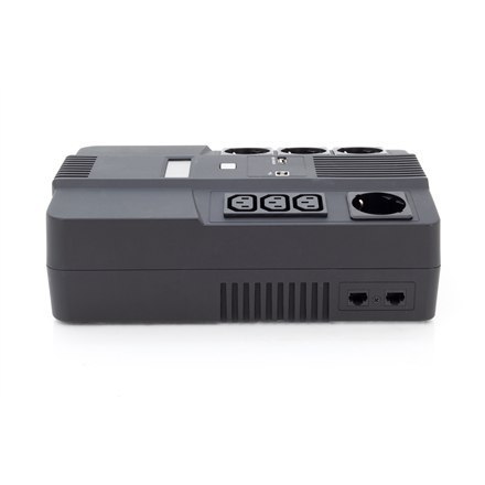 Digitus | UPS All-in-One | UPS All-in-One, 600VA/360W, LED 12V/7Ah x1, 4x CEE 7/7, 3x IEC C13, USB, RJ45 | 600 VA | 360 W | V