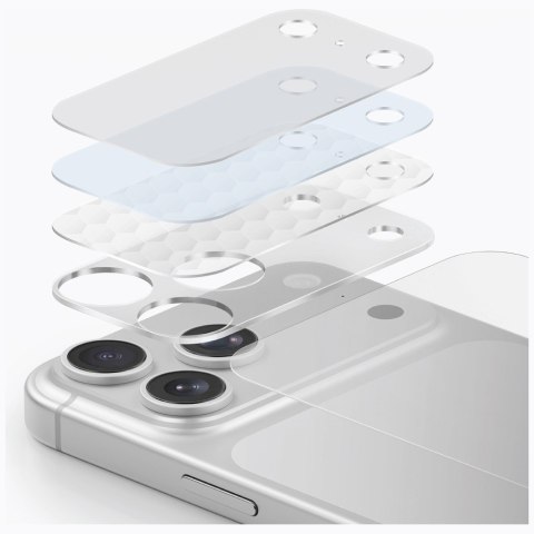 Ochrona modułu aparatu i tylnego panelu UNIQ Optix Aeroshield+ Camera Module Protector do iPhone 17 Pro Max przezroczysty