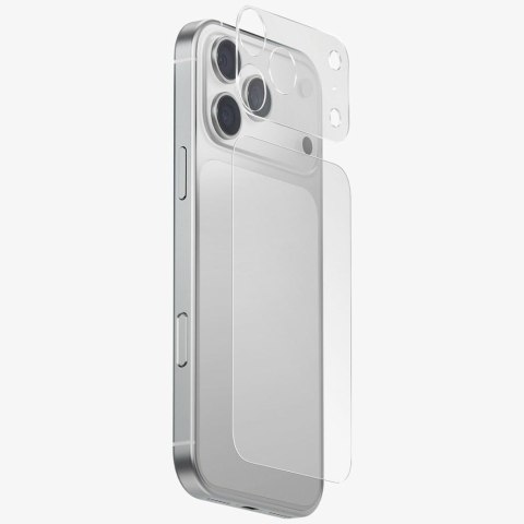 Ochrona modułu aparatu i tylnego panelu UNIQ Optix Aeroshield+ Camera Module Protector do iPhone 17 Pro przezroczysty