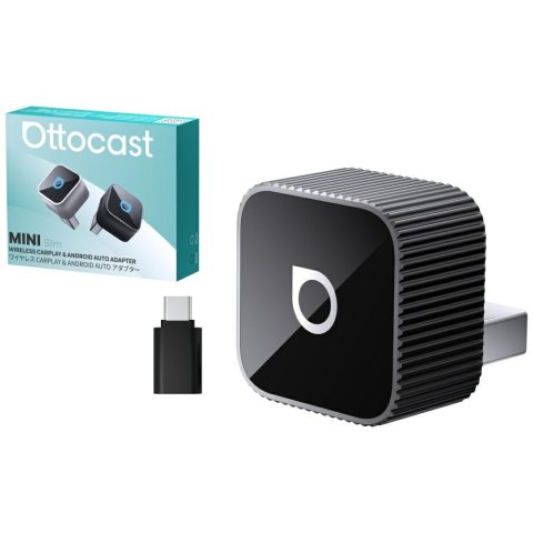 Adapter samochodowy Ottocast CA88-T2 Mini Cube CarPlay Bluetooth czarny