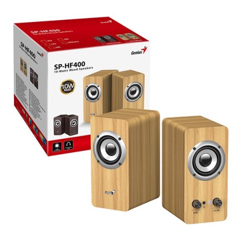 Genius głośniki SP-HF400, 10W, brązowa