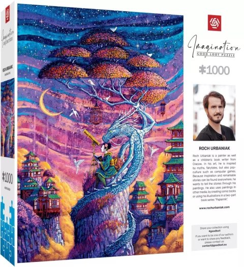 Puzzle Good Loot Imagination Puzzle: Roch Urbaniak Sakura i Ryu 1000 elementów