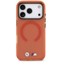 Etui BMW M IML Shockproof Metal Logos MagSafe do iPhone 17 Pro pomarańczowy