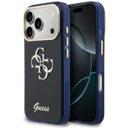 Etui Guess IML 4G Script Metal do iPhone 17 Pro niebieski