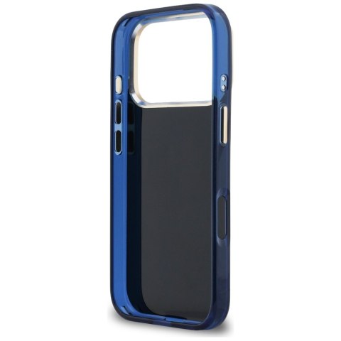 Etui Guess IML 4G Script Metal do iPhone 17 Pro niebieski