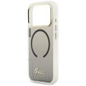 Etui Guess IML Gradient Script Metal MagSafe do iPhone 17 Pro Max czarny