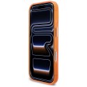 Etui Guess IML Script Metal MagSafe do iPhone 17 Pro Max pomarańczowy