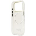 Etui Guess IML Script Metal MagSafe do iPhone 17 Pro Max przezroczysty