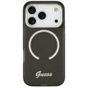 Etui Guess IML Script Metal MagSafe do iPhone 17 Pro czarny