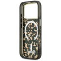 Etui Guess IML Script Metal MagSafe do iPhone 17 Pro tortoise