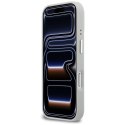 Etui Karl Lagerfeld Croco KL Script Logo MagSafe do iPhone 17 Pro Max srebrny