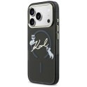 Etui Karl Lagerfeld IML Choupettes Karl Script Logo MagSafe do iPhone 17 Pro czarny