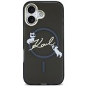 Etui Karl Lagerfeld IML Choupettes Karl Script Logo MagSafe do iPhone 17 czarny