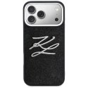 Etui Karl Lagerfeld IML Glitter KL Diamond Logo do iPhone 17 Pro Max czarny