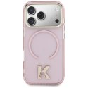 Etui Karl Lagerfeld IML K Head Logo MagSafe do iPhone 17 Pro różowy