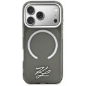 Etui Karl Lagerfeld IML KL Script Logo MagSafe do iPhone 17 Pro Max czarny